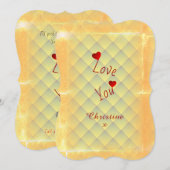 Invitation Date du dîner (Devant / Derrière)