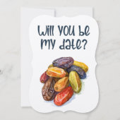 Invitation Date Humour de nuit - Un drôle de mème de Saint Va (Devant)