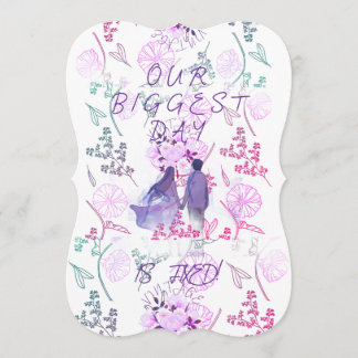 Invitation Date pourpre