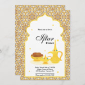 Invitation Dates de l'invitation Iftar (Devant / Derrière)