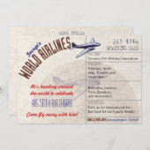 Invitation Dates multi d'invitation de partie de billet (Devant / Derrière)