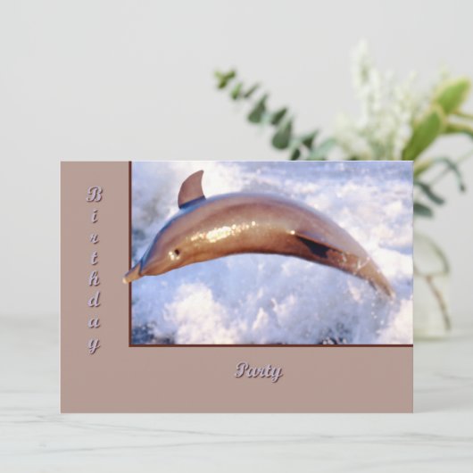 Invitation Dauphin (Debout devant)