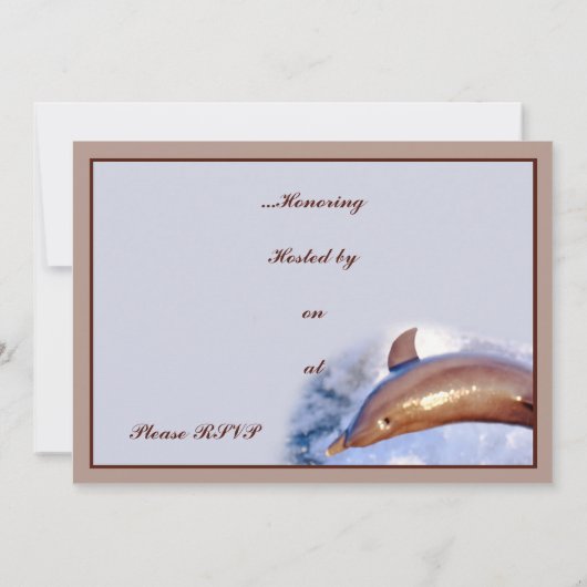 Invitation Dauphin (Dos)