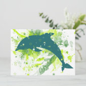 Invitation Dauphin créatif (Debout devant)