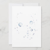 Invitation Dauphin d'aquarelle sous le Baby shower marin (Dos)