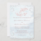 Invitation Dauphin rose (Devant)