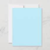 Invitation Dauphin sur bleu clair - Baby shower (Dos)