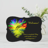 Invitation Dauphins sous le soleil, ajoutez votre texte Invit (Debout devant)