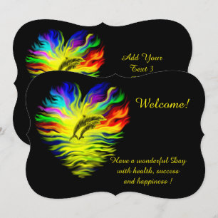 Invitation Dauphins sous le soleil, ajoutez votre texte Invit