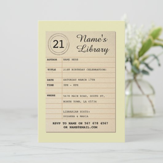 Invitation d'auteur de fête d'anniversaire de (Debout devant)