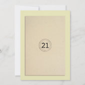 Invitation d'auteur de fête d'anniversaire de (Dos)