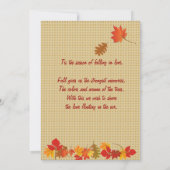 Invitation d'automne (Dos)