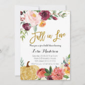 Invitation d'automne amoureux à la citrouille Mars (Devant)