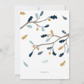 Invitation d'automne bleu (Dos)