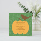 Invitation d'automne Citrouille et d'anniversaire (Debout devant)