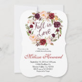 Invitation d'automne de Fête de la mariée de (Devant)