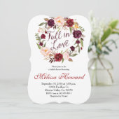 Invitation d'automne de Fête de la mariée de (Debout devant)