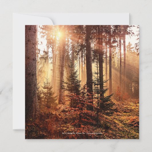 Invitation d'automne de forêt enchantée ou après l (Dos)