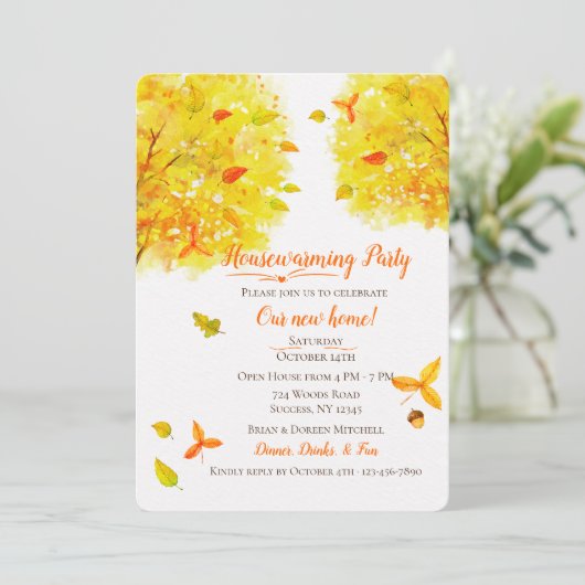 Invitation d'automne d'or (Debout devant)