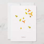 Invitation d'automne d'or (Dos)