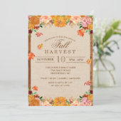 Invitation d'automne Floral Harvest Automne (Debout devant)