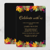 Invitation d'Automne Vibrant (Devant / Derrière)