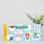 Invitation d'aviation - Invitations de billets d'a (Debout devant)