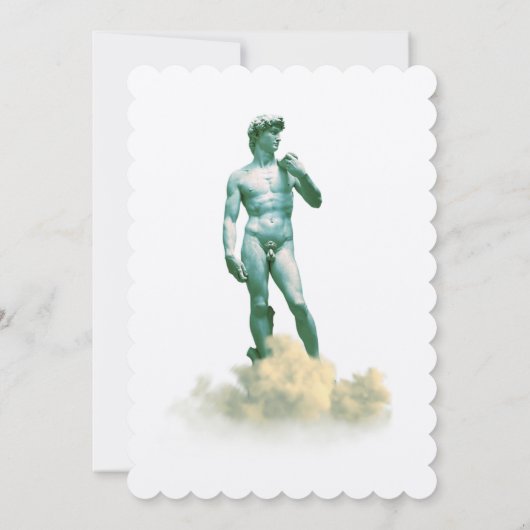 Invitation David dans les nuages (Dos)