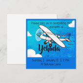 Invitation d'avion pour l'upsherin (Devant / Derrière)