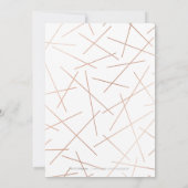 Invitation Dawn Watercolor mariage de calligraphie géométriqu (Dos)