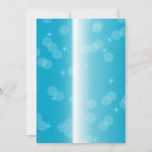 Invitation Dazzling Blue Gemstone Sweet 16 Célébration (Dos)