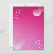 Invitation Dazzling Coeur rose Saint Valentin (Dos)