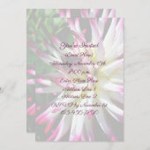 Invitation Dazzling Dahlia (Devant / Derrière)