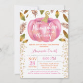 Invitation d'Baby shower d'automne pour filles Cit (Devant)
