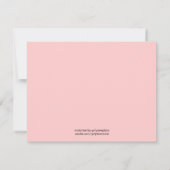 Invitation d'Baby showers éléphants pour les fille (Dos)