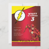 Invitation DC Comics - Flash | Anniversaire (Devant)