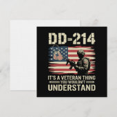 Invitation DD-214 C'est une chose de vétéran que vous ne comp (Devant / Derrière)