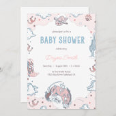 Invitation de С rodéo rose (Devant / Derrière)