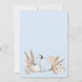 Invitation de 1er anniversaire garçon Boho Blue Pu (Dos)