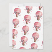 Invitation de 1er anniversaire rose boho Onederful (Dos)
