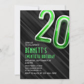 Invitation de 20e anniversaire des Mens modernes (Devant)