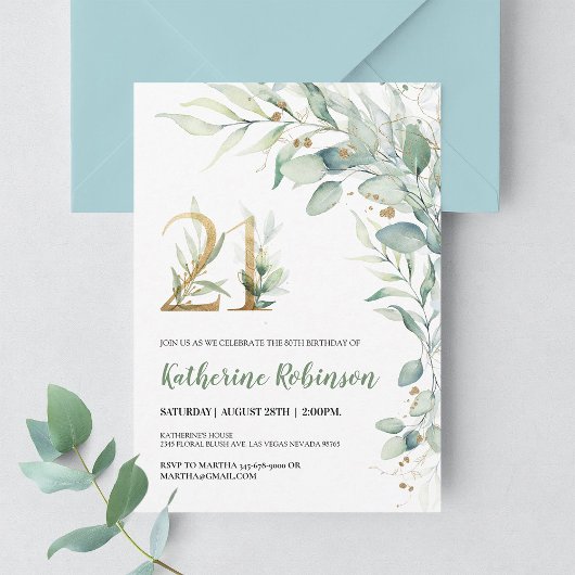 invitation de 21e anniversaire pour son anniversai