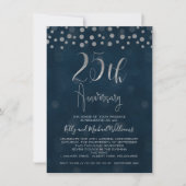 Invitation de 25e anniversaire de mariage en faux (Devant)