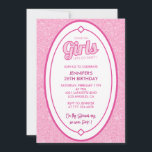Invitation de 28 ans Elegant Parties scintillant r<br><div class="desc">Invitation de 28 ans Elégant Parties scintillant rose Allez Filles,  Allons faire la fête !</div>