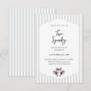 Invitation de 2e anniversaire de Chauve-souris Mig