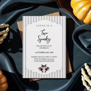 Invitation de 2e anniversaire de Chauve-souris Mig