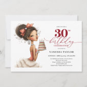 Invitation de 30e anniversaire chic et drôle pour (Devant)