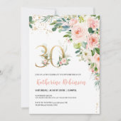 invitation de 30e anniversaire pour son anniversai (Devant)