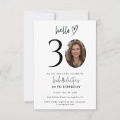 Invitation de 30e anniversaire sur mesure avec pho (Devant)
