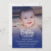 Invitation de 3e anniversaire Anniversaire Dîner P (Devant)